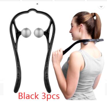 Neck Massageador Plastic Pressure Point Therapy Neck Massageador Massagem Relieve Hand Roller Neck Massager For Neck Shoulder Trigger Point