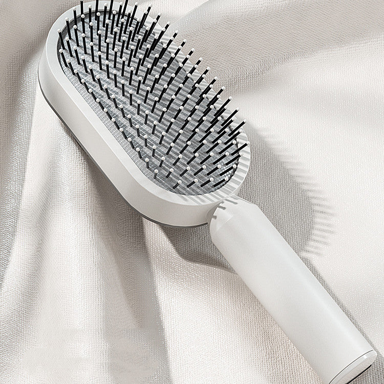 Hair Brush For Women Self Cleaning Hair Brush For Women One-key Cleaning Hair Loss Airbag Massage Scalp Comb Anti-Static Hairbrush