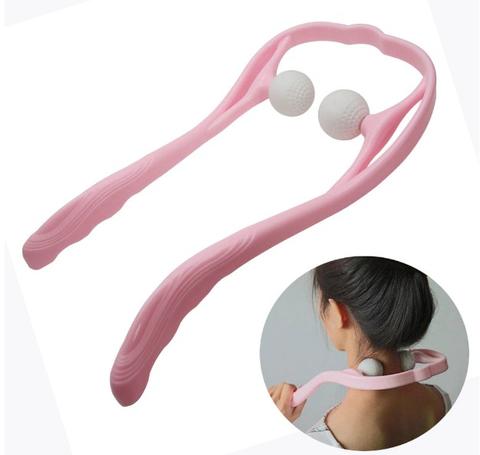 Neck Massageador Plastic Pressure Point Therapy Neck Massageador Massagem Relieve Hand Roller Neck Massager For Neck Shoulder Trigger Point