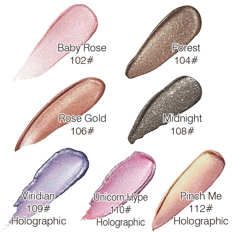 Eyeshadow Foe Women and Girls PHOERA Magnificent Metals Glitter and Glow Liquid Eyeshadow 12 Colors