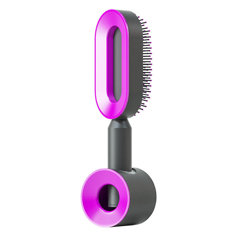 Hair Brush For Women Self Cleaning Hair Brush For Women One-key Cleaning Hair Loss Airbag Massage Scalp Comb Anti-Static Hairbrush