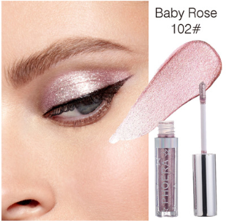 Eyeshadow Foe Women and Girls PHOERA Magnificent Metals Glitter and Glow Liquid Eyeshadow 12 Colors