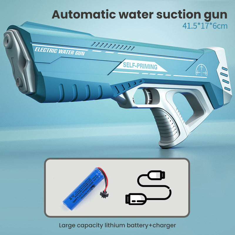 Water Gun For Babies Space Water Gun Electric Automatic Water Absorption Water Fights Toy Outdoor Beach Swimming Pool Bath Toys For Children Kid Gift