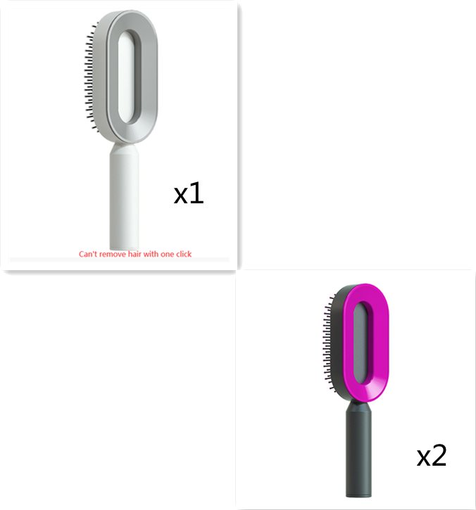 Hair Brush For Women Self Cleaning Hair Brush For Women One-key Cleaning Hair Loss Airbag Massage Scalp Comb Anti-Static Hairbrush