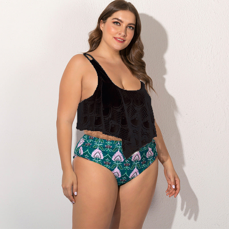 Swim Wear Women's Split Plus Size Bikini Swimwear Tankins