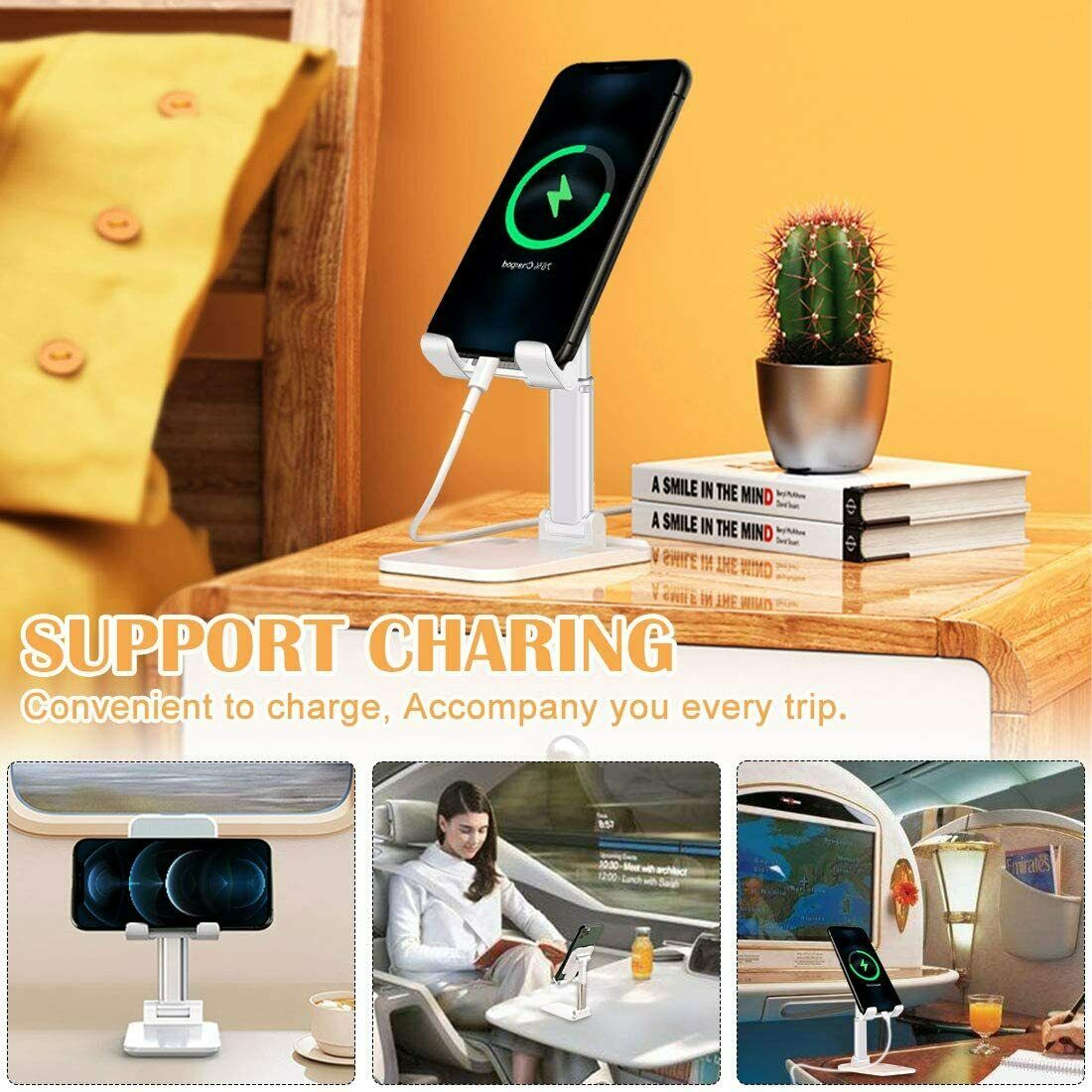 Phone Stand Desktop Holder Tablet Stand Mount Mobile Phone Desktop Tablet Holder Table Cell Foldable Extend Support Desk Mobile Phone Holder Stand