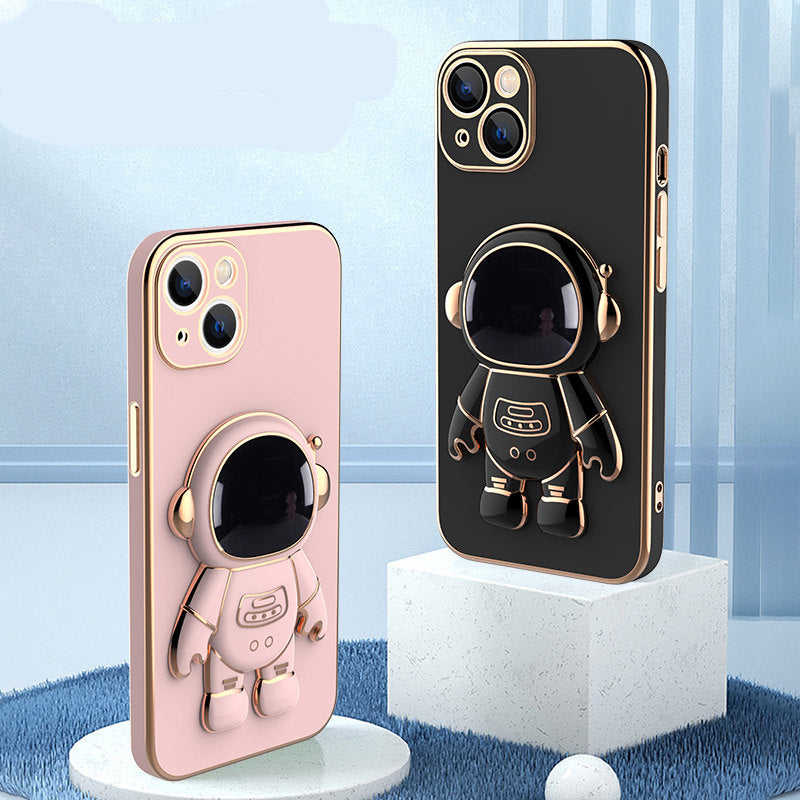 3D  Phone Case Phone CoverAstronaut Phone Case Anti-Drop Electroplating Bracket