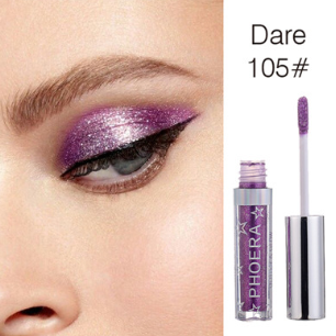 Eyeshadow Foe Women and Girls PHOERA Magnificent Metals Glitter and Glow Liquid Eyeshadow 12 Colors