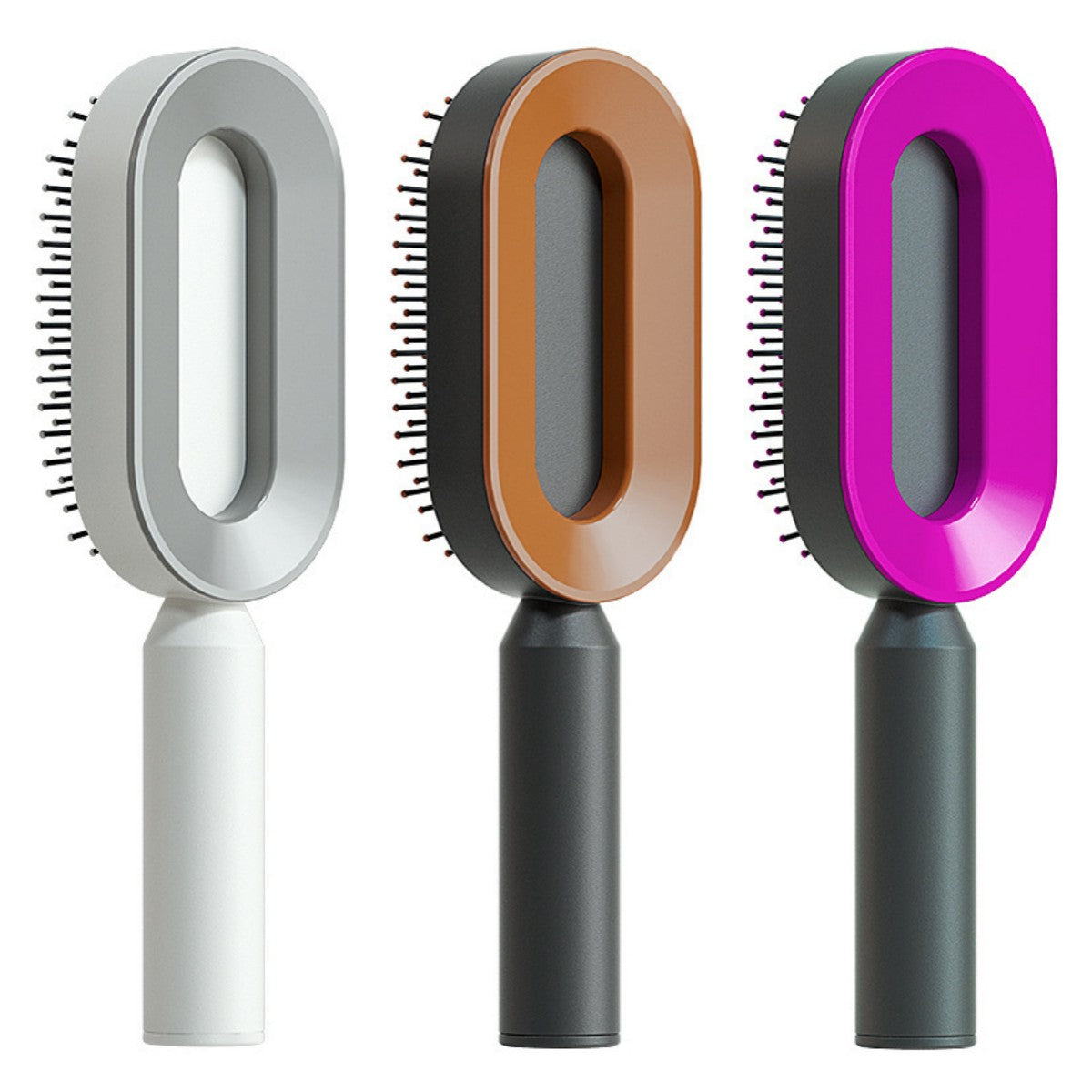 Hair Brush For Women Self Cleaning Hair Brush For Women One-key Cleaning Hair Loss Airbag Massage Scalp Comb Anti-Static Hairbrush