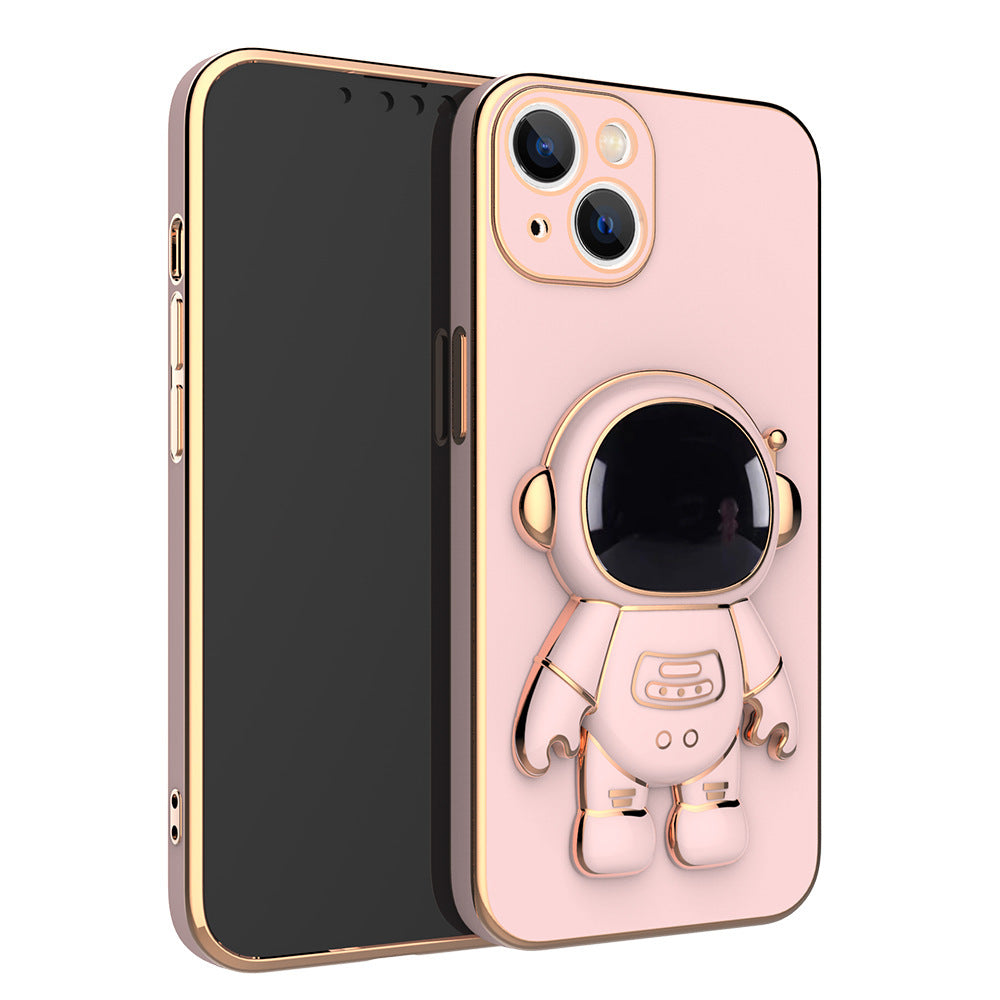 3D  Phone Case Phone CoverAstronaut Phone Case Anti-Drop Electroplating Bracket