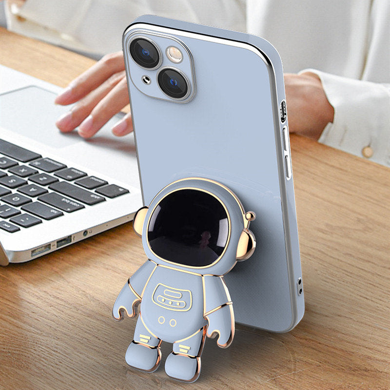 3D  Phone Case Phone CoverAstronaut Phone Case Anti-Drop Electroplating Bracket