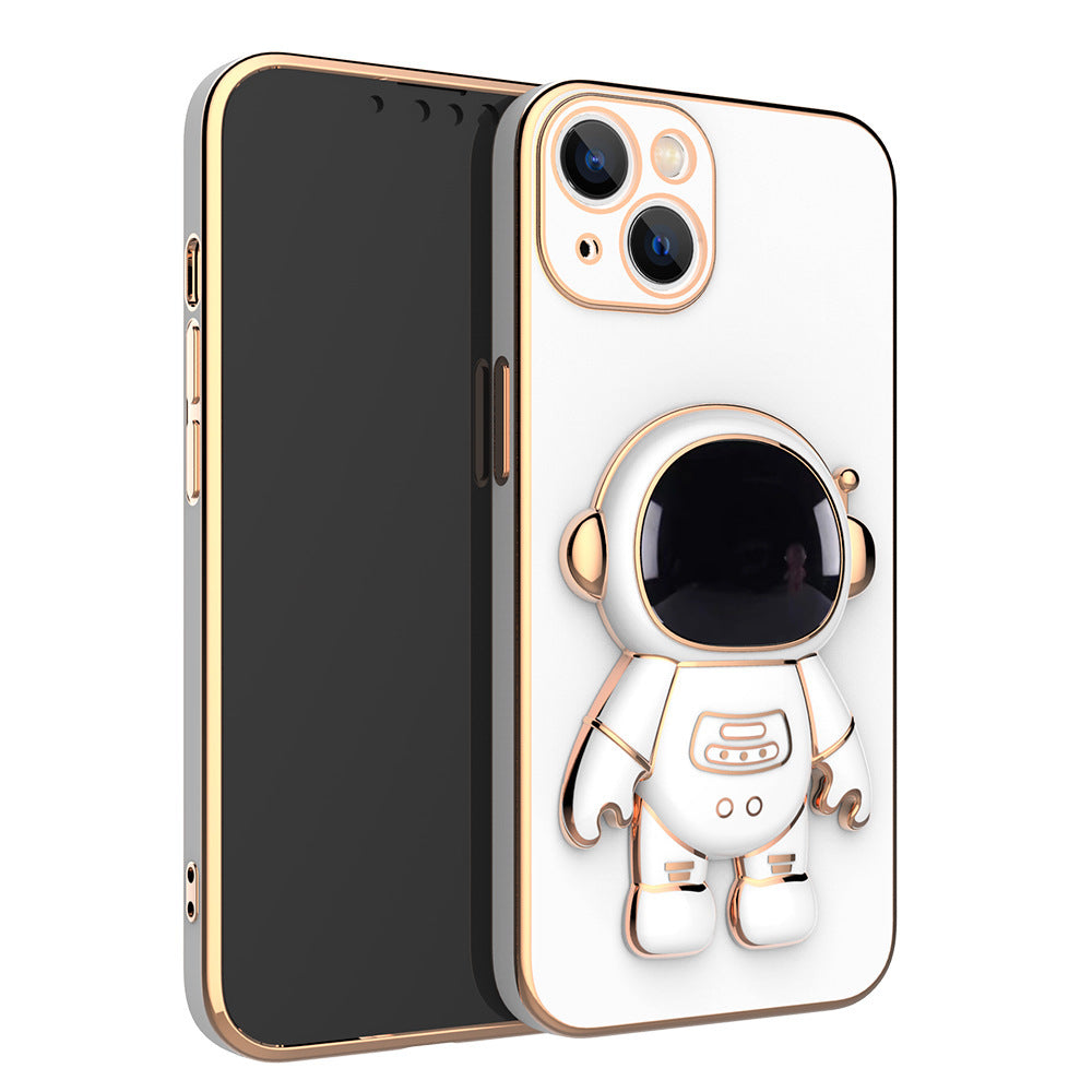 3D  Phone Case Phone CoverAstronaut Phone Case Anti-Drop Electroplating Bracket