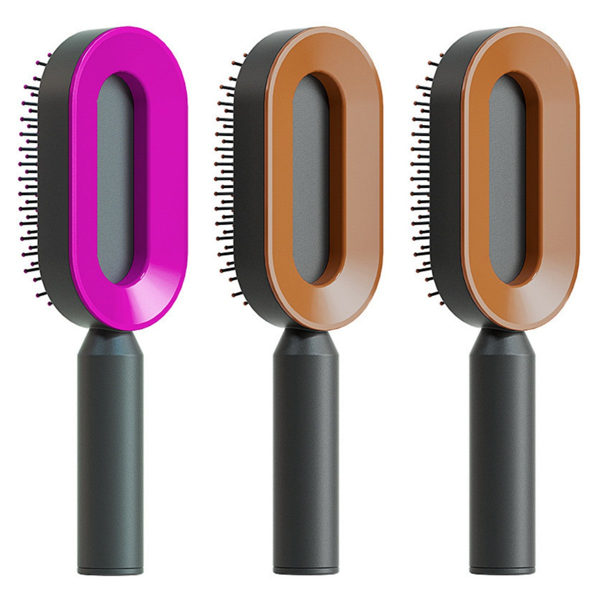 Hair Brush For Women Self Cleaning Hair Brush For Women One-key Cleaning Hair Loss Airbag Massage Scalp Comb Anti-Static Hairbrush