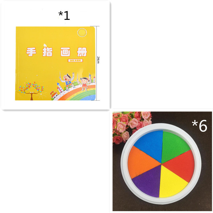 Baby Kindergarten Finger Print New Hot Selling Kindergarten Finger Print Mud Non-toxic Washable Pigment