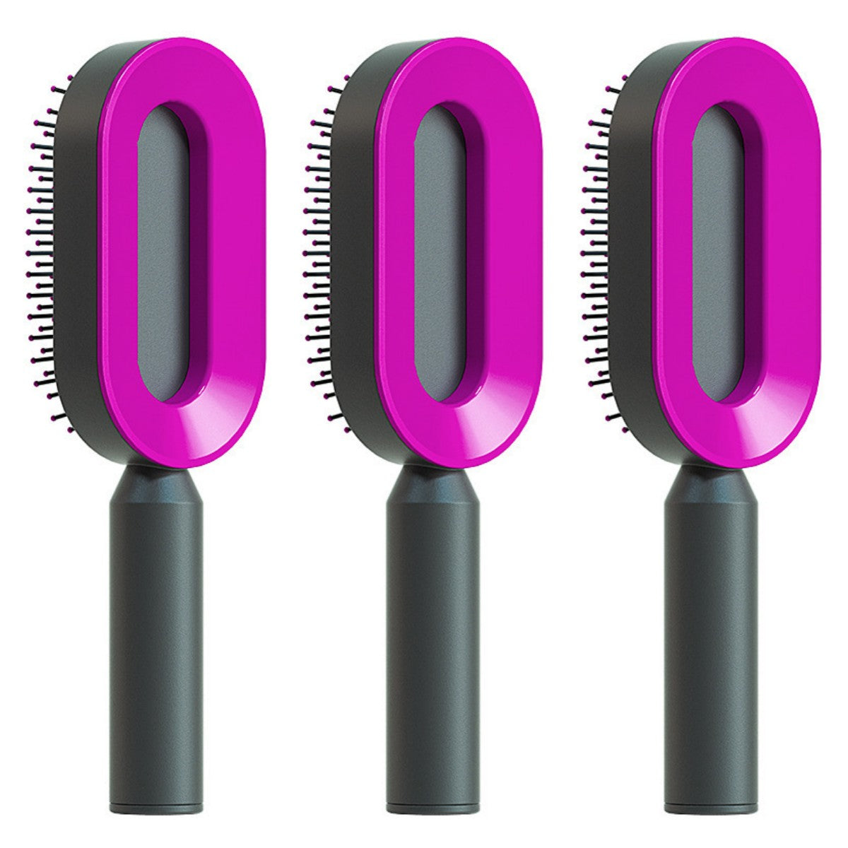 Hair Brush For Women Self Cleaning Hair Brush For Women One-key Cleaning Hair Loss Airbag Massage Scalp Comb Anti-Static Hairbrush