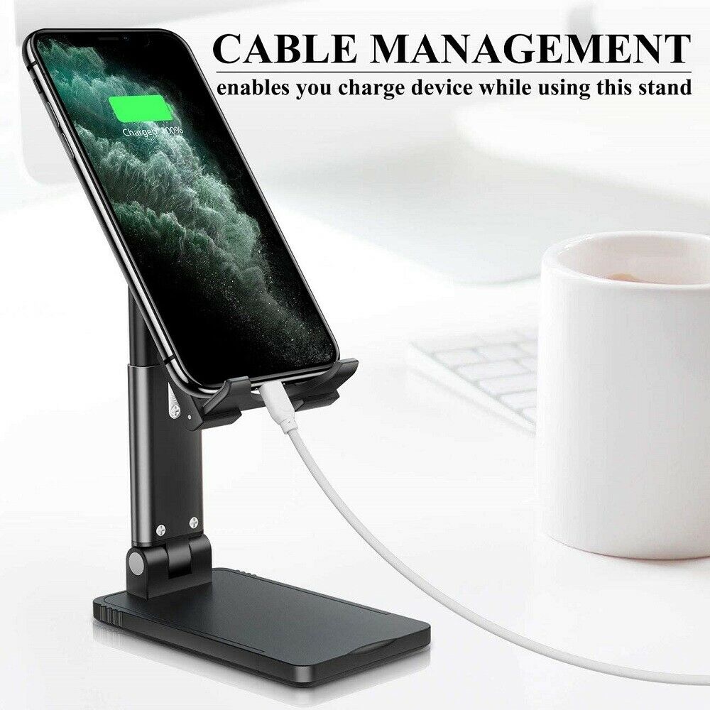 Phone Stand Desktop Holder Tablet Stand Mount Mobile Phone Desktop Tablet Holder Table Cell Foldable Extend Support Desk Mobile Phone Holder Stand