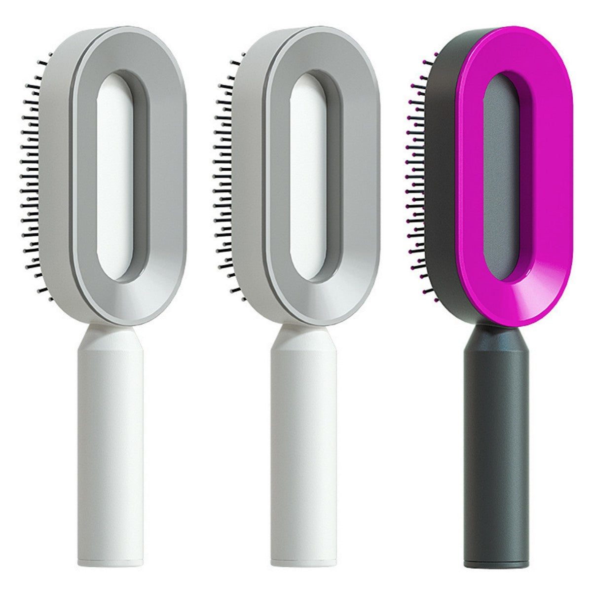 Hair Brush For Women Self Cleaning Hair Brush For Women One-key Cleaning Hair Loss Airbag Massage Scalp Comb Anti-Static Hairbrush