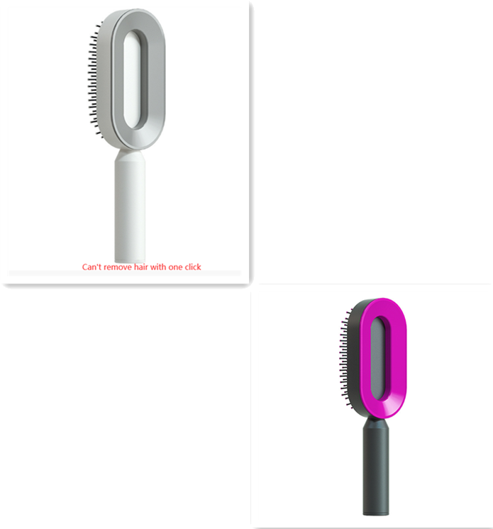 Hair Brush For Women Self Cleaning Hair Brush For Women One-key Cleaning Hair Loss Airbag Massage Scalp Comb Anti-Static Hairbrush