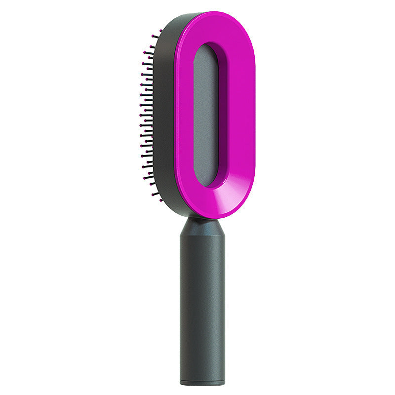 Hair Brush For Women Self Cleaning Hair Brush For Women One-key Cleaning Hair Loss Airbag Massage Scalp Comb Anti-Static Hairbrush