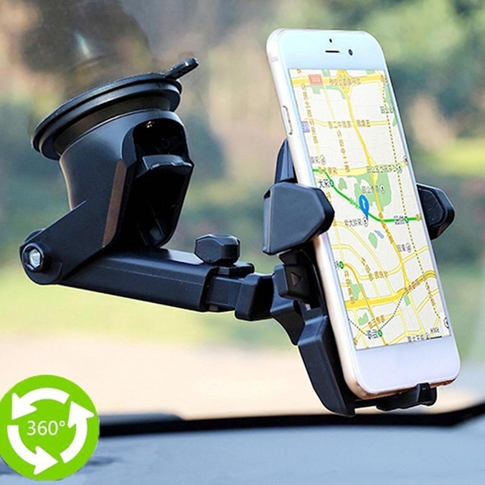 Car Phone Holder Universal in Car Cellphone Holder Stand Adjustable Phone Suction Cup Holder Car Mount Phone Stand